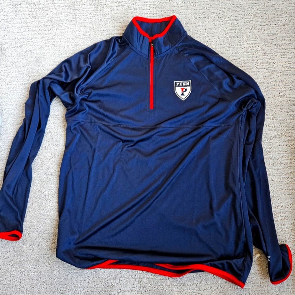 Penn University Quarter Zip Mens M